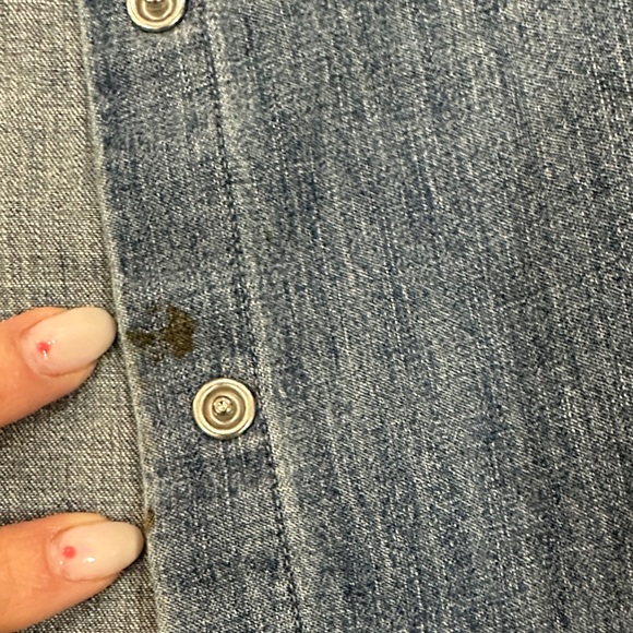 J. Crew Blue Denim Button-Up Shirt - Picture 5 of 7